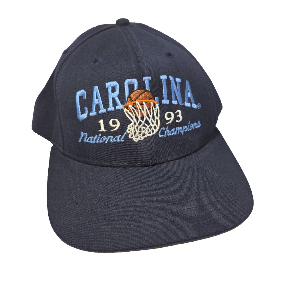 Vtg North Carolina 1993 NCAA Mens Hat Cap Hats Y2k Basketball National Champions